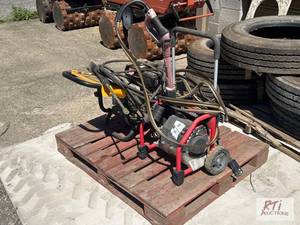 lot 230 image: Lot of 2 pressure washers. Includes one DeWal...