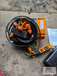 lot 247 image: 18 ton Harrington electric chain hoist.�Ite...