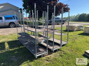 lot 285 image: (6) Wheeled adjustable shelves.&nbspItem is ...