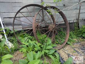 lot 287 image: (2) Iron Wheels.&nbspItem is located in Wyom...