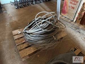 lot 302 image: Pallet of fence wire and belts.&nbspItem is ...