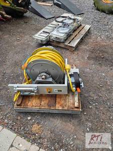 lot 309 image: Cord Reel Hannay 12V powered cord reel. 150ft...