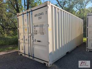 lot 5 image: 1 trip 20ft shipping container, 8.5ft tall. C...