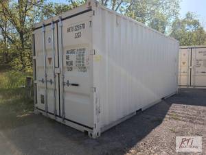 lot 8 image: 1 trip 20ft shipping container, 8.5ft tall. C...