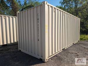 lot 11 image: 1 trip 20ft shipping container, 8.5ft tall. C...