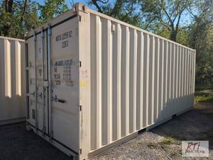 lot 14 image: 1 trip 20ft shipping container, 8.5ft tall. C...