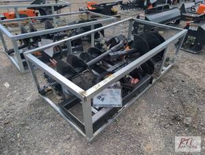 lot 15 image: 2X Wolverine hydraulic post hole digger with ...
