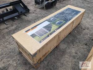 lot 45 image: ATS 11ft x 19ft metal garage shed with double...