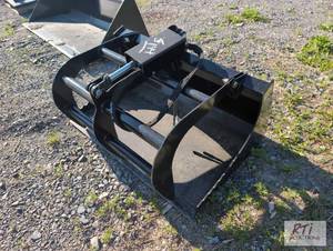 lot 56 image: JMR 44in hydraulic grapple bucket for mini sk...