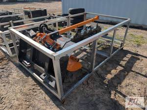 lot 63 image: LandHonor hydraulic chain trencher for skid l...