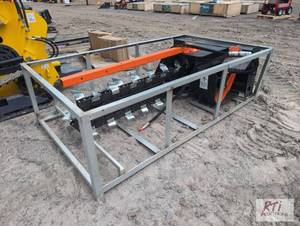 lot 77 image: Wolverine hydraulic chain trencher with 4ft b...