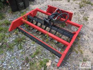 lot 126 image: Future 4ft hydraulic land leveler for mini sk...