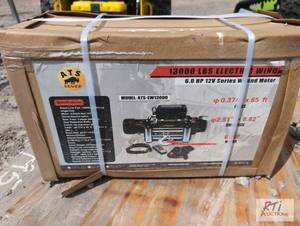 lot 157 image: ATS 13000 lb electric winch with 12V motor. ...