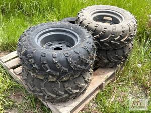lot 35 image: Waterloo- (4) Kubota RTV rims and tires 24x9....