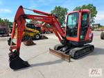 Kubota KX71-3 mini excavator, cab, ...