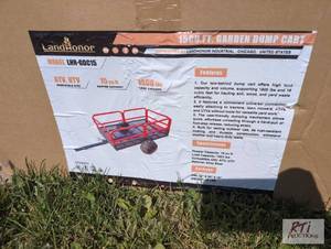 lot 23 image: LandHonor 3ft x 5ft garden dump car...