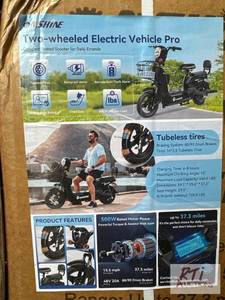 lot 27 image: OnShine 2 wheeled electric moped, t...
