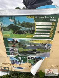 lot 57 image: OnShine 20ft x 20ft galvanized stee...