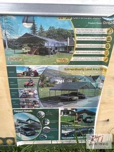 lot 58 image: OnShine 20ft x 20ft galvanized stee...