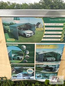 lot 61 image: OnShine 12ft x 20ft galvanized stee...