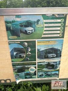 lot 62 image: OnShine 12ft x 20ft galvanized stee...