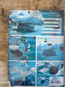 lot 67 image: OnShine 12ft x 20ft galvanized stee...