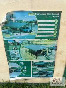 lot 68 image: OnShine 20ft x 30ft galvanized stee...