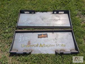 lot 91 image: 2X Skid loader adapter plate. MDI ...