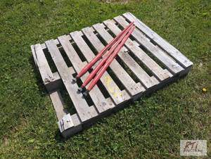 lot 99 image: (3) Bale spear tines. MDI Item is ...