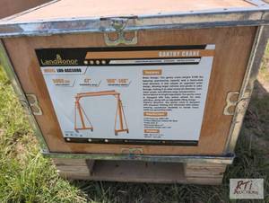 lot 128 image: LandHonor rolling A-frame crane 500...