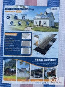 lot 144 image: 50X 3x10 steel siding  roofing pan...