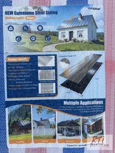 lot 145 image: 50X 3x10 steel siding  roofing pan...
