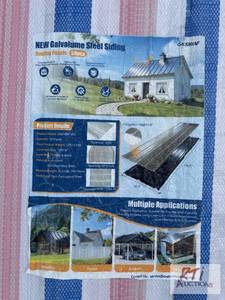 lot 146 image: 50X 3x10 steel siding  roofing pan...