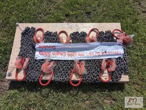 lot 149 image: 8X 7ft grade 80 double leg chain sl...