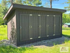 lot 127 image: Wood kiln shed. Approx. 8 ft x 1...