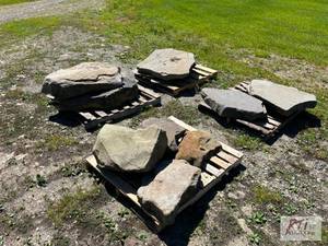 lot 174 image: 4X Pallets of landscape stone. Sell...