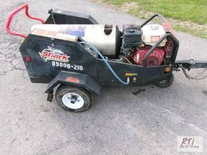 lot 203 image: SharkKarcher 4000PSI trailer mount...