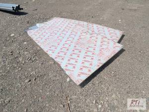 lot 213 image: (2) Sheets of Poly Carbonate. 12 ...