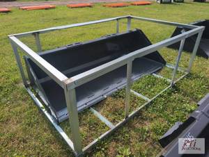 lot 108 image: Wolverine 84in GP bucket for skid l...