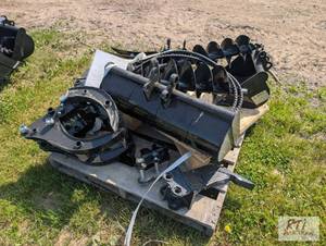lot 121 image: AGT mini excavator attachment kit w...