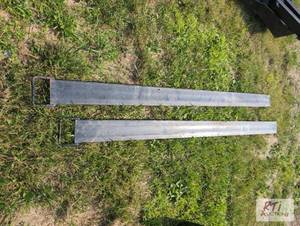 lot 140 image: Pair of 7ft fork extensions. MDI I...