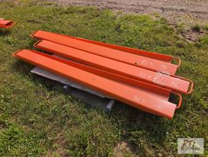 lot 149 image: 3X Pair of fork extensions, one is ...