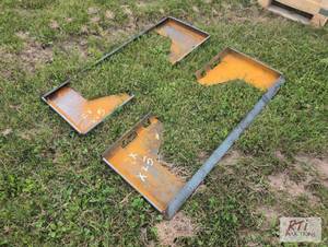 lot 154 image: 2X Open skid loader mounting plate....