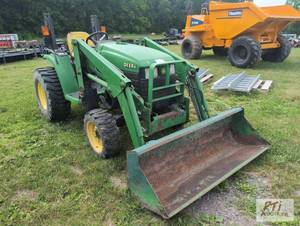 lot 115 image: John Deere 4210 compact tractor, 4W...
