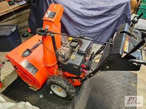 lot 153 image: Ariens 28in snowblower. Plug in ele...