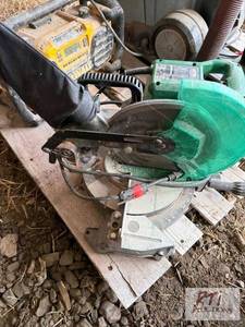lot 236 image: Hitachi&nbspchop saw.&nbspItem is...