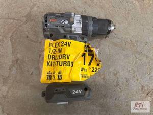 lot 243 image: FLEX 24V 12 inch drill driver. Bra...