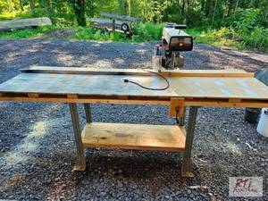 lot 247 image: Craftsman 10in radial saw with benc...