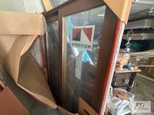 lot 269 image: Andersen triple glass sliding door....