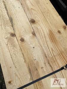 lot 281 image: 160 sq ft of fresh-cut spruce panel...